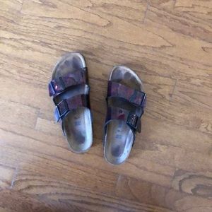 Birkenstock dark ruby Arizona Sandals